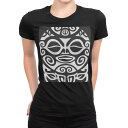 tシャツ レディース 半袖 ブラック 黒 デザイン M L Tシャツ ティーシャツ T shirt 008852 白黒 模様 亀