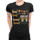 tシャツ レディース 半袖 ブラック 黒 デザイン M L Tシャツ ティーシャツ T shirt 009304 動物 キャラクター 犬 猫