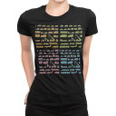 tシャツ レディース 半袖 ブラック 黒 デザイン M L Tシャツ ティーシャツ T shirt 009385 乗り物 カラフル イラスト