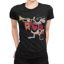 tシャツ レディース 半袖 ブラック 黒 デザイン M L Tシャツ ティーシャツ T shirt 009434 キャラクター うさぎ 音楽