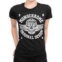 tシャツ レディース 半袖 ブラック 黒 デザイン M L Tシャツ ティーシャツ T shirt 009435 英語 ドクロ 星