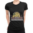 tシャツ レディース 半袖 ブラック 黒 デザイン M L Tシャツ ティーシャツ T shirt 009561 鳥 ひよこ キャラクター