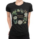 tシャツ レディース 半袖 ブラック 黒 デザイン M L Tシャツ ティーシャツ T shirt 009646 英語 文字
