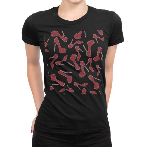 tシャツ レディース 半袖 ブラック 黒 デザイン M L Tシャツ ティーシャツ T shirt 010882 靴 ハイヒール おしゃれ tシャツ レディース 半袖 ブラック 黒 デザイン M L Tシャツ ティーシャツ T shirt 010882 靴 ハイヒール おしゃれ