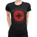 tシャツ レディース 半袖 ブラック 黒 デザイン M L Tシャツ ティーシャツ T shirt 011643 スイス 外国 国旗
