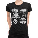 tシャツ レディース 半袖 ブラック 黒 デザイン M L Tシャツ ティーシャツ T shirt 011988 英字 かっこいい スカル