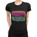 tシャツ レディース 半袖 ブラック 黒 デザイン M L Tシャツ ティーシャツ T shirt 012497 パイナップル ハイビスカス 英字