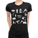 tシャツ レディース 半袖 ブラック 黒 デザイン M L Tシャツ ティーシャツ T shirt 013242 おしゃれ はさみ モノトーン