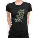 tシャツ レディース 半袖 ブラック 黒 デザイン M L Tシャツ ティーシャツ T shirt 013823 七夕 短冊