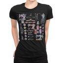 tシャツ レディース 半袖 ブラック 黒 デザイン M L Tシャツ ティーシャツ T shirt 014338 ファッション おしゃれ