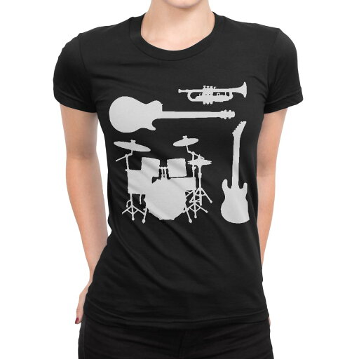 tシャツ レディース 半袖 ブラック 黒 デザイン M L Tシャツ ティーシャツ T shirt 014470 音楽 楽器 バンド tシャツ レディース 半袖 ブラック 黒 デザイン M L Tシャツ ティーシャツ T shirt 014470 音楽 楽器 バンド