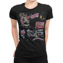 tシャツ レディース 半袖 ブラック 黒 デザイン M L Tシャツ ティーシャツ T shirt 014851 ロンドン 街 イラスト