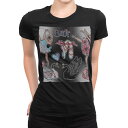 tシャツ レディース 半袖 ブラック 黒 デザイン M L Tシャツ ティーシャツ T shirt 014949 バレエ 白鳥 イラスト