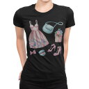 tシャツ レディース 半袖 ブラック 黒 デザイン M L Tシャツ ティーシャツ T shirt 015588 服 ドレス かわいい ファッション