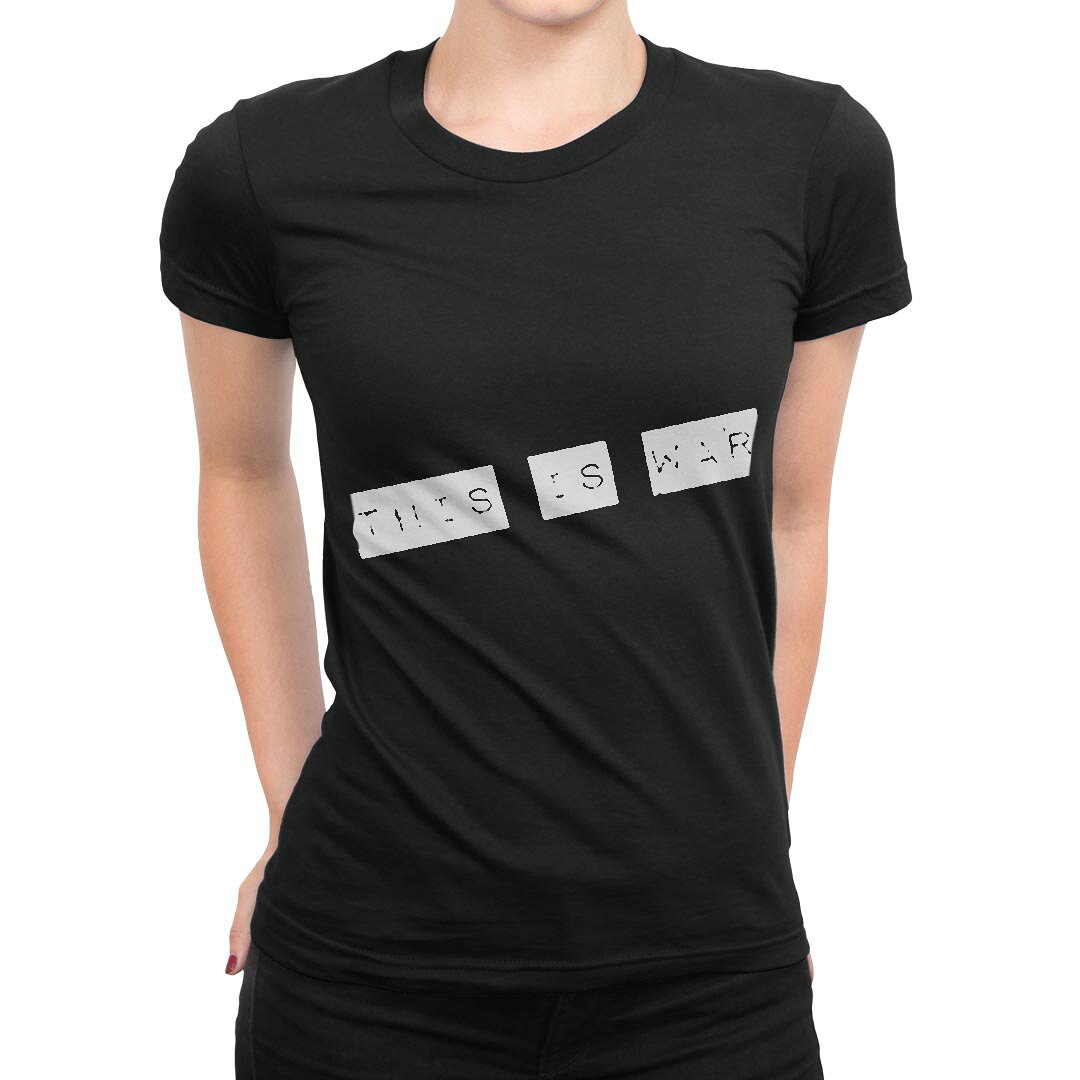 tシャツ レディース 半袖 ブラック 黒 デザイン M L Tシャツ ティーシャツ T shirt 015775 英語　文字　かっこいい