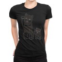 tシャツ レディース 半袖 ブラック 黒 デザイン M L Tシャツ ティーシャツ T shirt 016087 犬 dog かわいい