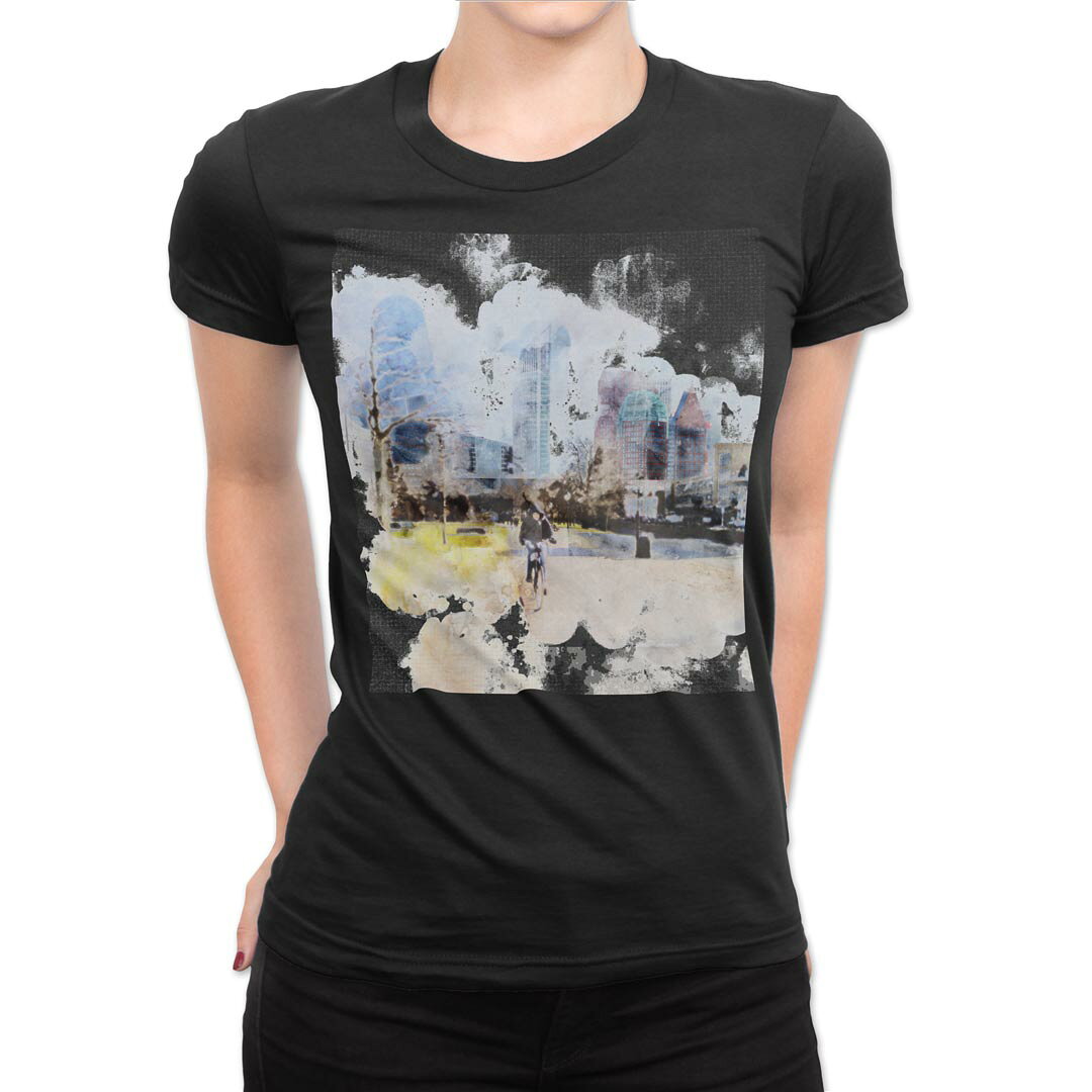 tシャツ レディース 半袖 ブラック 黒 デザイン M L Tシャツ ティーシャツ T shirt...