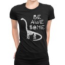 tシャツ レディース 半袖 ブラック 黒 デザイン M L Tシャツ ティーシャツ T shirt 017570 ダイナソー 恐竜 Dinosaur