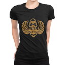 tシャツ レディース 半袖 ブラック 黒 デザイン M L Tシャツ ティーシャツ T shirt 017729 scaral EGYPT
