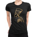 tシャツ レディース 半袖 ブラック 黒 デザイン M L Tシャツ ティーシャツ T shirt 017731 人 人物 EGYPT おしゃれ