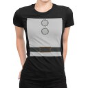 tシャツ レディース 半袖 ブラック 黒 デザイン S M L XL Tシャツ ティーシャツ T shirt 017814 クリスマス サンタの服 サンタさん