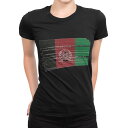 tシャツ レディース 半袖 ブラック 黒 デザイン M L Tシャツ ティーシャツ T shirt 018375 afghanistan アフガニスタン