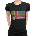 tシャツ レディース 半袖 ブラック 黒 デザイン M L Tシャツ ティーシャツ T shirt 018378 aland-islands オーランド諸島