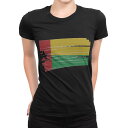 tシャツ レディース 半袖 ブラック 黒 デザイン M L Tシャツ ティーシャツ T shirt 018462 guinea-bissau ギニアビサウ