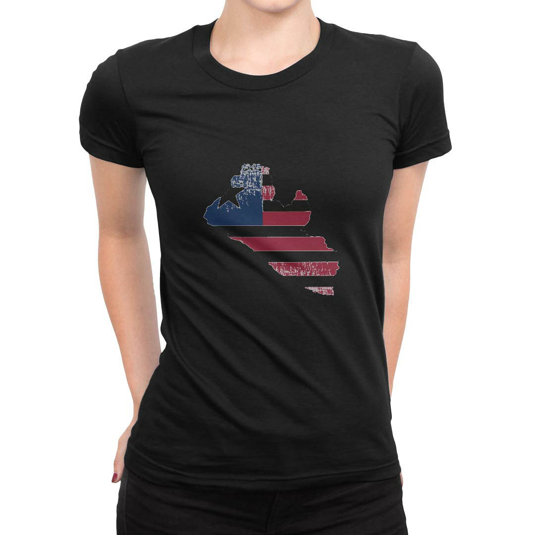 tシャツ レディース 半袖 ブラック 黒 デザイン M L Tシャツ ティーシャツ T shirt 018871 liberia リベリア