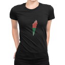 tシャツ レディース 半袖 ブラック 黒 デザイン M L Tシャツ ティーシャツ T shirt 018878 madagascar マダガスカル