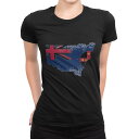 tシャツ レディース 半袖 ブラック 黒 デザイン M L Tシャツ ティーシャツ T shirt 018901 new_south_wales ニューサウスウ...