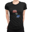 tシャツ レディース 半袖 ブラック 黒 デザイン M L Tシャツ ティーシャツ T shirt 018920 paraguay パラグアイ