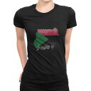 tシャツ レディース 半袖 ブラック 黒 デザイン M L Tシャツ ティーシャツ T shirt 018955 sudan スーダン