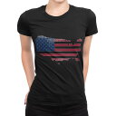 tシャツ レディース 半袖 ブラック 黒 デザイン M L Tシャツ ティーシャツ T shirt 018978 united_states アメリカ
