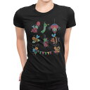 tシャツ レディース 半袖 ブラック 黒 デザイン M L Tシャツ ティーシャツ T shirt 019068 アニマル キッズ