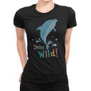 tシャツ レディース 半袖 ブラック 黒 デザイン M L Tシャツ ティーシャツ T shirt 019073 アニマル キッズ
