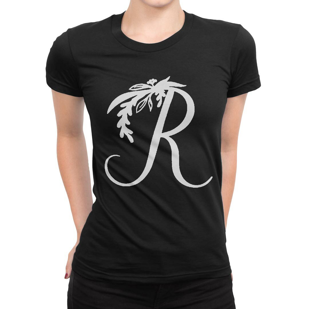 Rakuten - tシャツ レディース 半袖 ブラック 黒 デザイン M L Tシャツ ティーシャツ T shirt 019234 文字 r アルファベット