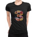 tシャツ レディース 半袖 ブラック 黒 デザイン M L Tシャツ ティーシャツ T shirt 019299 文字 3