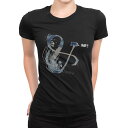 tシャツ レディース 半袖 ブラック 黒 デザイン M L Tシャツ ティーシャツ T shirt 019642 文字 & アルファベット