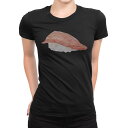 tシャツ レディース 半袖 ブラック 黒 デザイン M L Tシャツ ティーシャツ T shirt 019870 お寿司 Sushi ご飯