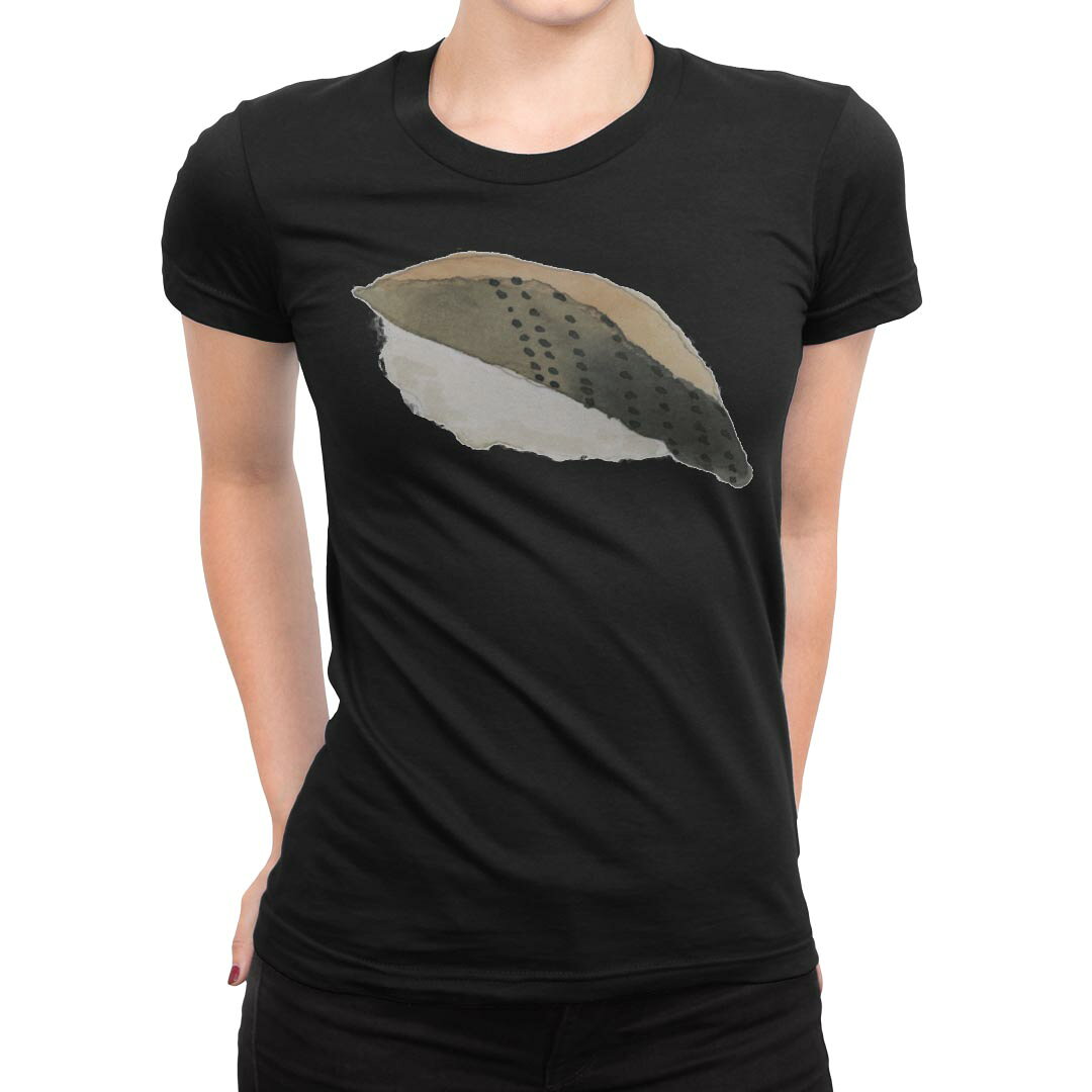 tシャツ レディース 半袖 ブラック 黒 デザイン M L Tシャツ ティーシャツ T shirt 019892 お寿司 Sushi ご飯 kabekore-11278310 kabeコレ パッケージ画像