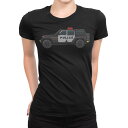 tシャツ レディース 半袖 ブラック 黒 デザイン M L Tシャツ ティーシャツ T shirt 019974 アメリカ パトカー