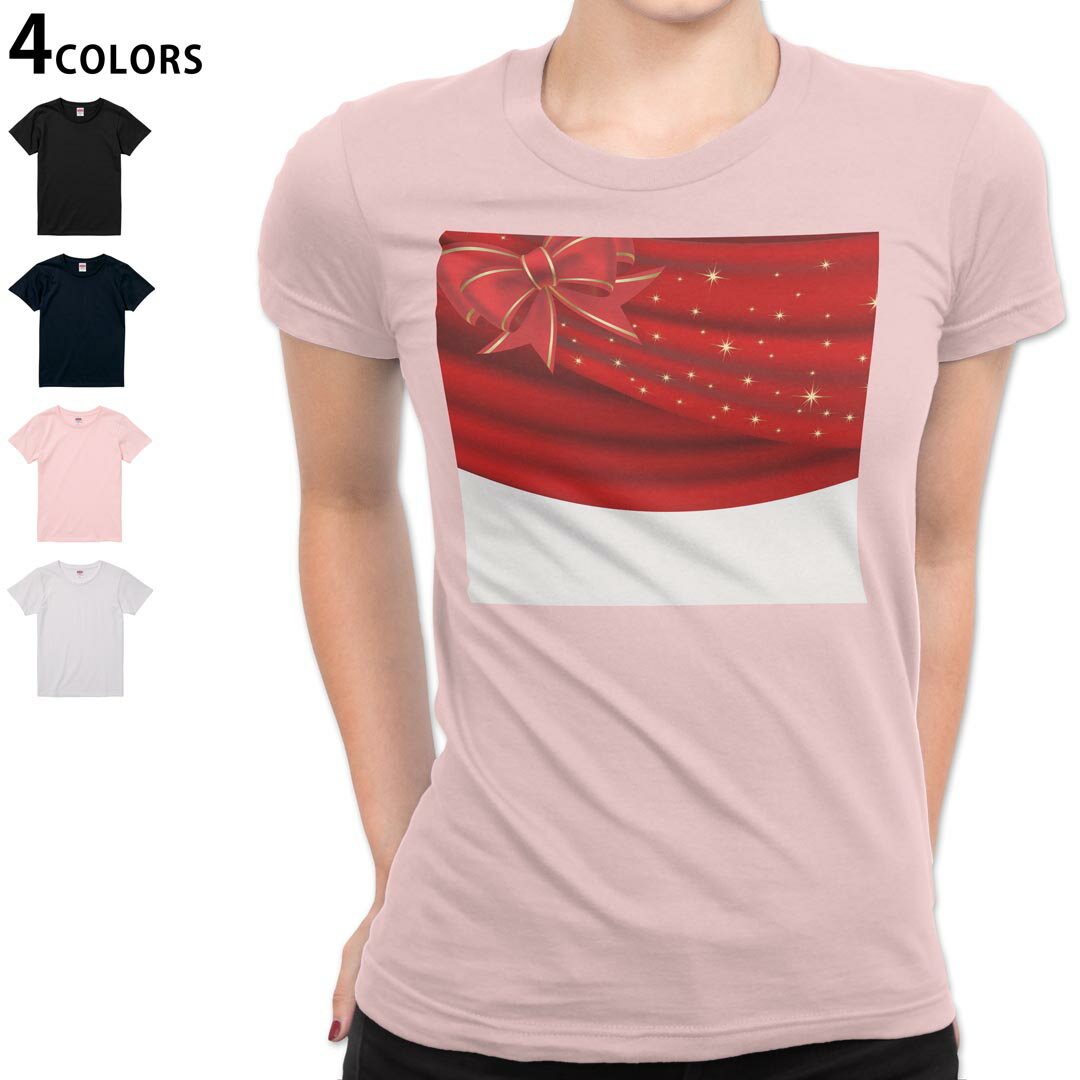 レディースTシャツ半袖綿100％カ...