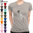 選べる20カラー tシャツ レディース 半袖 デザイン M L Tシャツ ティーシャツ T shirt 005911 写真 動物 ねずみ