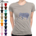 選べる20カラー tシャツ レディース 半袖 デザイン M L Tシャツ ティーシャツ T shirt 012771 ぞう ねずみ 動物