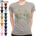 選べる20カラー tシャツ レディース 半袖 デザイン M L Tシャツ ティーシャツ T shirt 013866 七夕 短冊 星