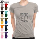 選べる20カラー tシャツ レディース 半袖 デザイン S M L Tシャツ ティーシャツ T shirt 014818 ミュージック　アイコン　music