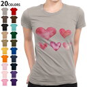 選べる20カラー tシャツ レディース 半袖 デザイン M L Tシャツ ティーシャツ T shirt 015562 ハート ピンク かわいい