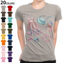 選べる20カラー tシャツ レディース 半袖 デザイン M L Tシャツ ティーシャツ T shirt 015588 服 ドレス かわいい ファッション