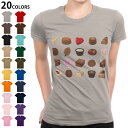 選べる20カラー tシャツ レディース 半袖 デザイン M L Tシャツ ティーシャツ T shirt 015621 チョコレート お菓子 スイーツ